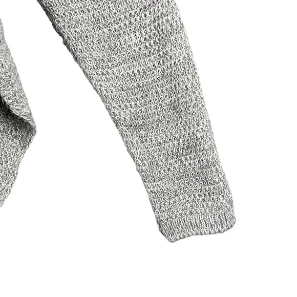 Don't Ask Why Sweater Gray Crew Neck High Low Hem Lightweight Women's Size S - Picture 4 of 9